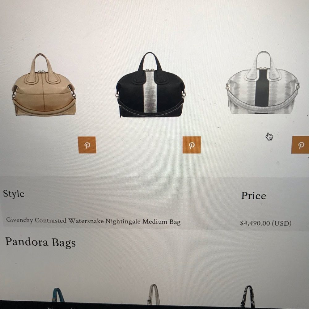 Givenchy Medium Watersnake Nightingale Bag NWT - Picture 7 of 10